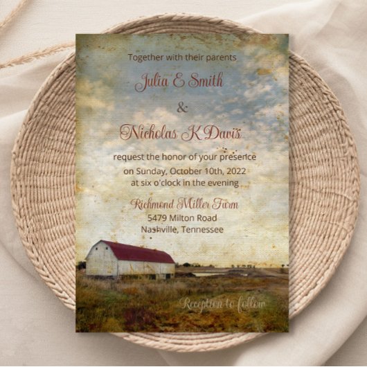 バ素朴ン結婚ズ 招待状