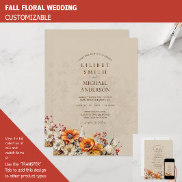 バ素朴ン結婚ズ | 秋秋の焦げオレンジ 招待状