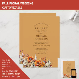 バ素朴ン結婚ズ | 秋秋の焦げオレンジ 招待状