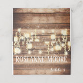 バ素朴ン結婚座席表 プレイスカード (外部開封)