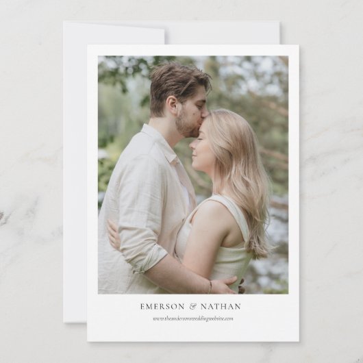 バ素朴ン結婚式招待状アウトドア結婚ズ 招待状 (裏面)