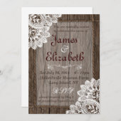 バ素朴ン結婚式招待状 招待状 (正面/裏面)