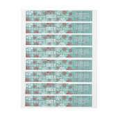 バ素朴ン絵を描ウッドクリスマス応援 ラップアラウンドラベル (シート)