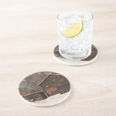 バ素朴ン&コテージヴィンテージスノーシーン コースター (側面)