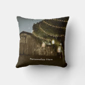 バ素朴ン&ツリーストリングライト装飾用クッション クッション (裏面)