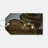 バ素朴ン&ツリーライツ結婚のギフトラベル ギフトタグ (裏面横)