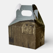 バ素朴ン&ツリーライト結婚式の引き出物ボックス フェイバーボックス (裏面サイド)