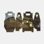 バ素朴ン&ツリーライト結婚式の引き出物ボックス フェイバーボックス (折り畳みなし)