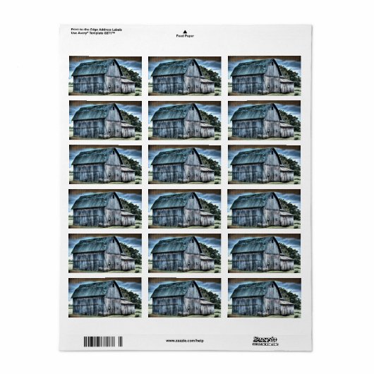 バ素朴ン ラベル (フルシート)