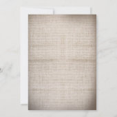 バ素朴ーラップレースとストリングラ結婚イト 招待状 (裏面)