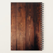 バ素朴ーンウッドファミリーフォトコラパーソナライズされたージ プランナー手帳 (裏面)