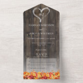 バ素朴ーンウッド&紅葉ノディナー オールインワン招待状 (内側)