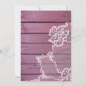 バ素朴ーンパープルウッドストリングライト&レース セーブザデート (裏面)