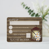 バ素朴ーン木材とランタン反応 出欠カード (スタンド正面)