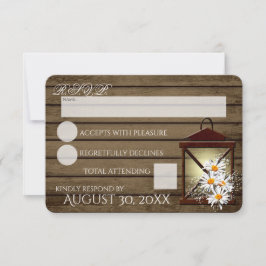 バ素朴ーン木材とランタン反応 出欠カード