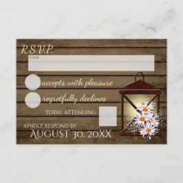 バ素朴ーン木材とランタン反応 出欠カード