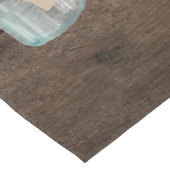 バ素朴ー結婚ンの木のメイソンの瓶バビーズブレス ショートテーブルランナー (コーナー)