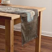 バ素朴ー結婚ンの木のメイソンの瓶バビーズブレス ショートテーブルランナー (インサイチュ)