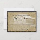 バ素朴ー結婚ン反応 出欠カード (正面)