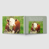 バ結婚ンの牛のカップル（名前）ゲストブック ゲストブック (全面)