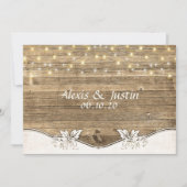 バ結婚ンウッドとライト 招待状 (正面)