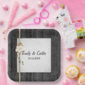 バ結婚ンウッドのロープ結び目 ペーパープレート (パーティー)