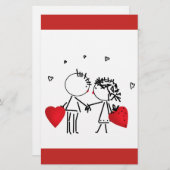 バ結婚ンタイン 便箋 (正面/裏面)