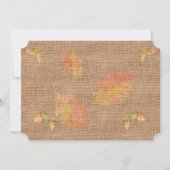 バ絵を描ラップ感謝祭カスタム 招待状 (裏面)