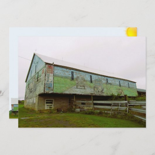 バ絵を描ンフラットカード (正面/裏面)