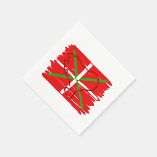 バ色彩の鮮やかスクの国の概要を示すイクリニャ スタンダードカクテルナプキン (角)