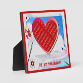 バ色彩の鮮やかンタインハート追加フォトプラーク フォトプラーク (正面)