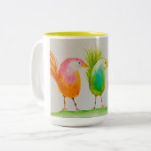 バ色彩の鮮やかードマググ ツートーンマグカップ (正面左)