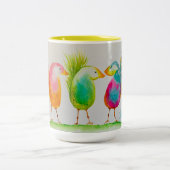 バ色彩の鮮やかードマググ ツートーンマグカップ (中央)