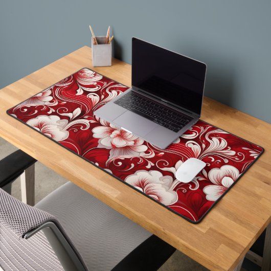 バ華美ン渦巻形のタイン愛の花 デスクマット (オフィス2)