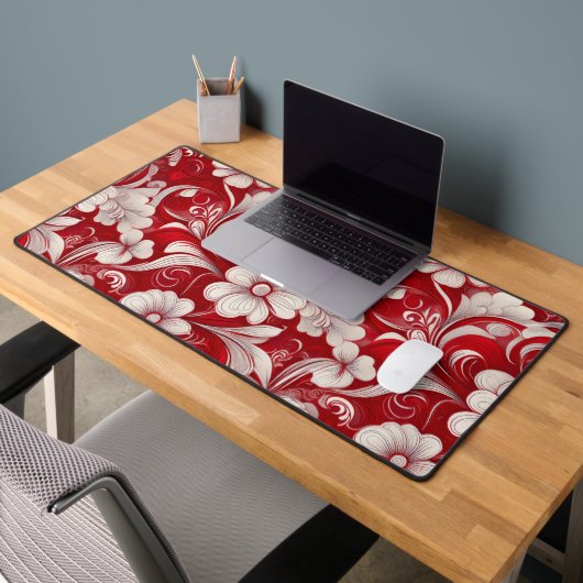 バ華美ン渦巻形のタイン愛の花 デスクマット (オフィス2)