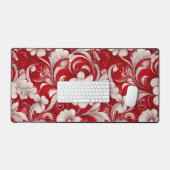 バ華美ン渦巻形のタイン愛の花 デスクマット (キーボード&マウス)