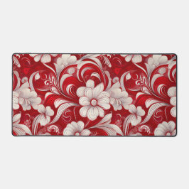 バ華美ン渦巻形のタイン愛の花 デスクマット