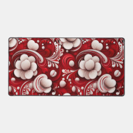 バ華美ン渦巻形のタイン愛の花 デスクマット