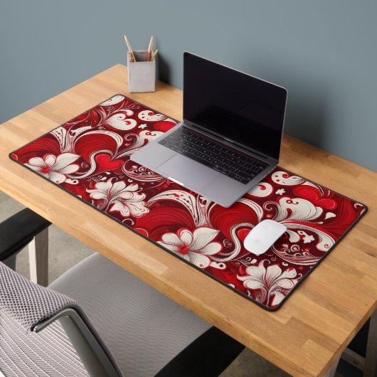 バ華美ン渦巻形のタイン愛の花 デスクマット (オフィス2)