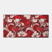 バ華美ン渦巻形のタイン愛の花 デスクマット (正面)