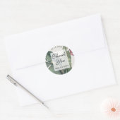 バ葉ナナ感謝してい結婚 ラウンドシール (封筒)