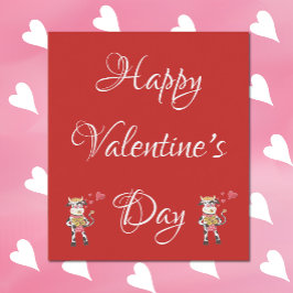 バ赤と白レンタインデーのワインラベル ワインラベル