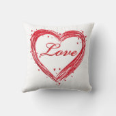 バ赤と白レンタインデー枕 クッション (裏面)