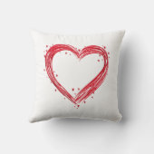 バ赤と白レンタインデー枕 クッション (裏面)