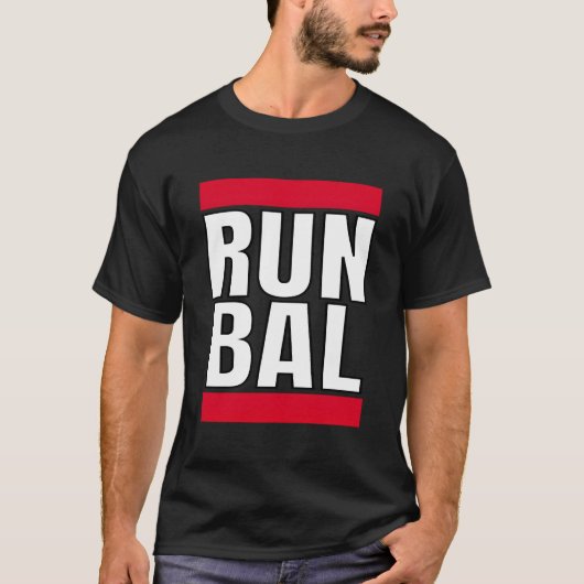 バ走ルランナーボルチモア走マラソンのメリーランド Tシャツ (正面)