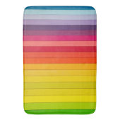 バ鮮やかスストライプのマット – ソフト&吸収材 バスマット (正面縦)