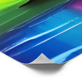 バ鮮やかレー絵を描ヴィジョン ポスター (角)