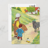 バ、バ、黒い羊、ウールはあるか？ ポストカード (正面/裏面)