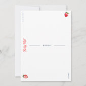 バERRYファーストの招待状 招待状 (裏面)