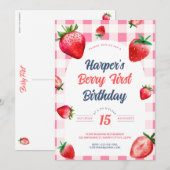 バERRYファーストの招待状 招待状 (正面/裏面)